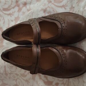 Aravon Chocolate Brown Mary Jane Shoes